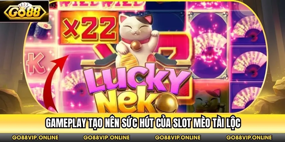 Gameplay tạo nên sức hút của Slot Mèo Tài Lộc